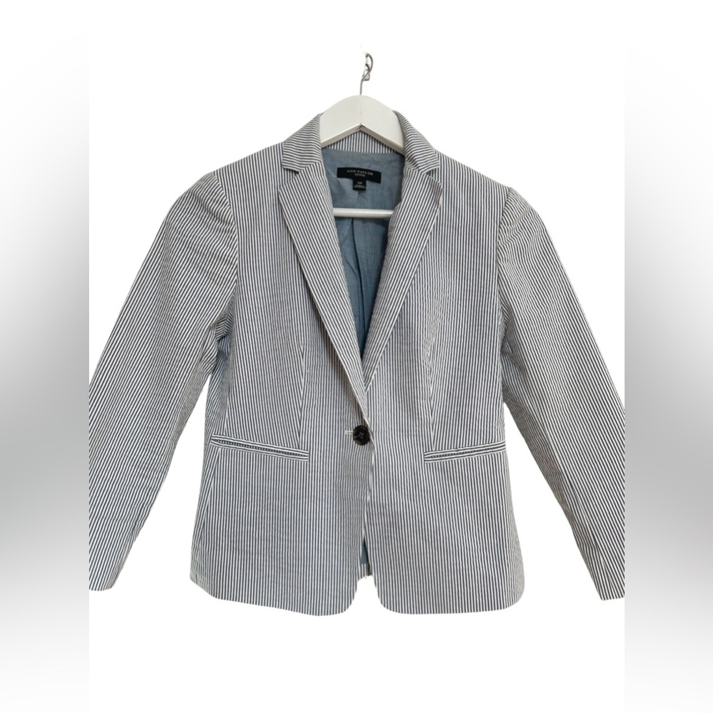 Ann Taylor Seersucker Blazer